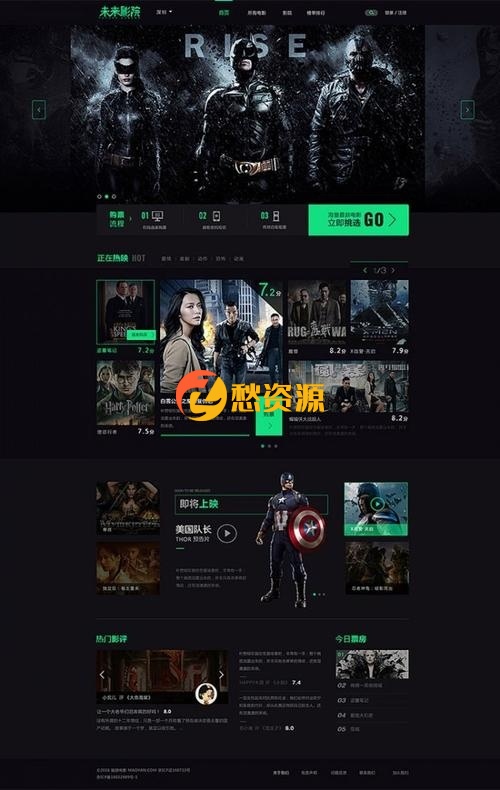 ThinkPHP高仿优酷视频电影网站源码