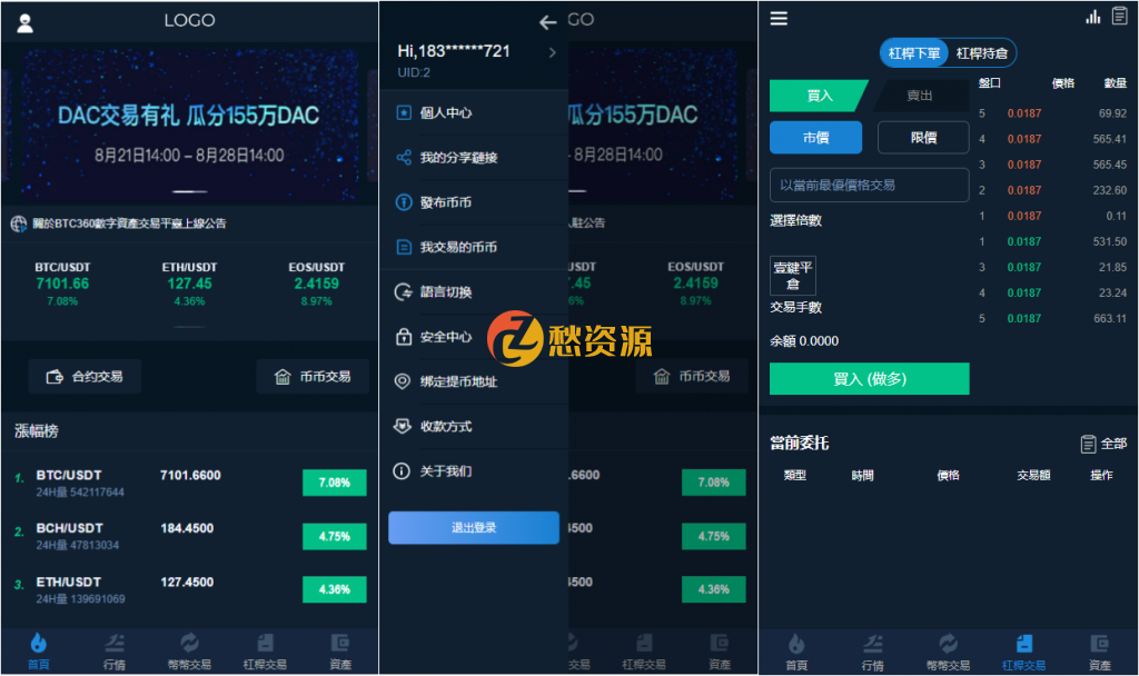 [最新交易所多语言版源码]_包含币兑中心功能_数据完整 币币交易、法币交易、C2C交易、合约交易