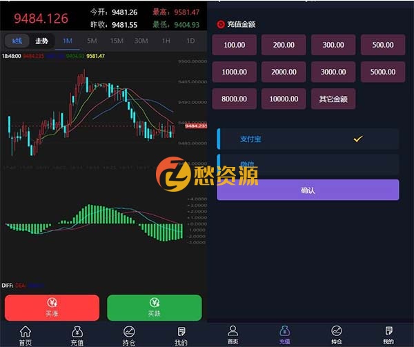 最新抖音外围至尊外汇微盘K线走势正常+微信支付宝双通道个人免签运营源码+可封装APP