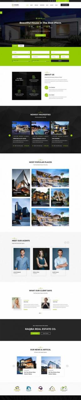 Bootstrap响应式房地产租赁交易销售平台网站HTML模板