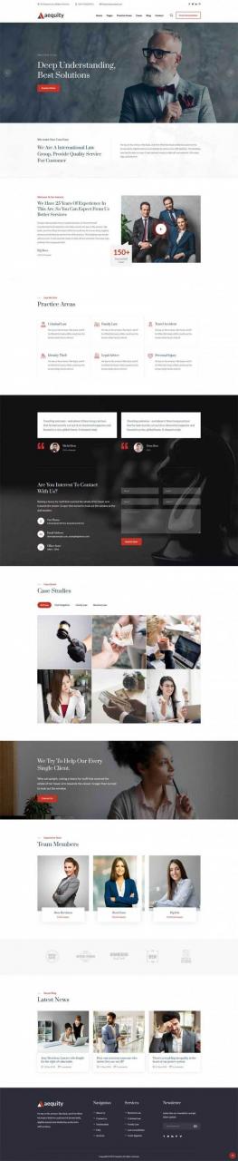 bootstrap响应式大气律师法律工作室律师事务所HTML5模板