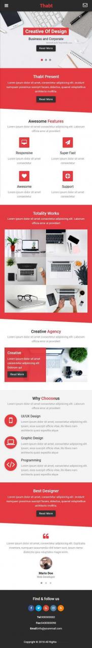 红色通用移动手机App电商微网站响应式html模板