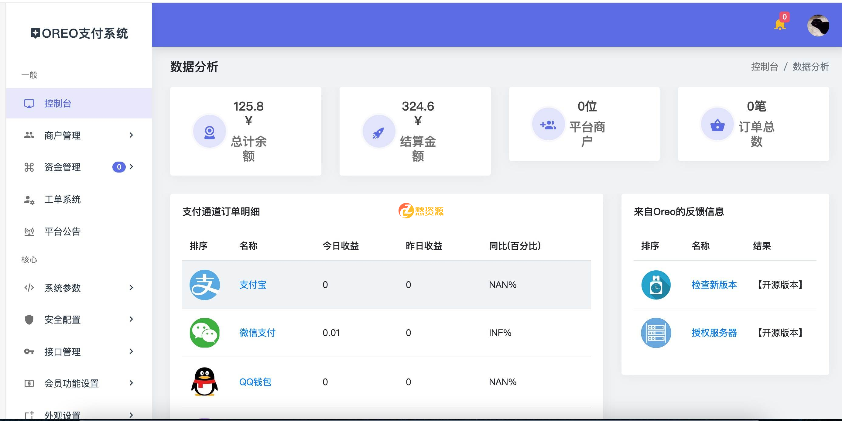 首发可运营Oreo易支付开源版