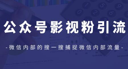 公众号影视粉引流,利用微信内部的搜一搜捕捉微信内部流量(完结)