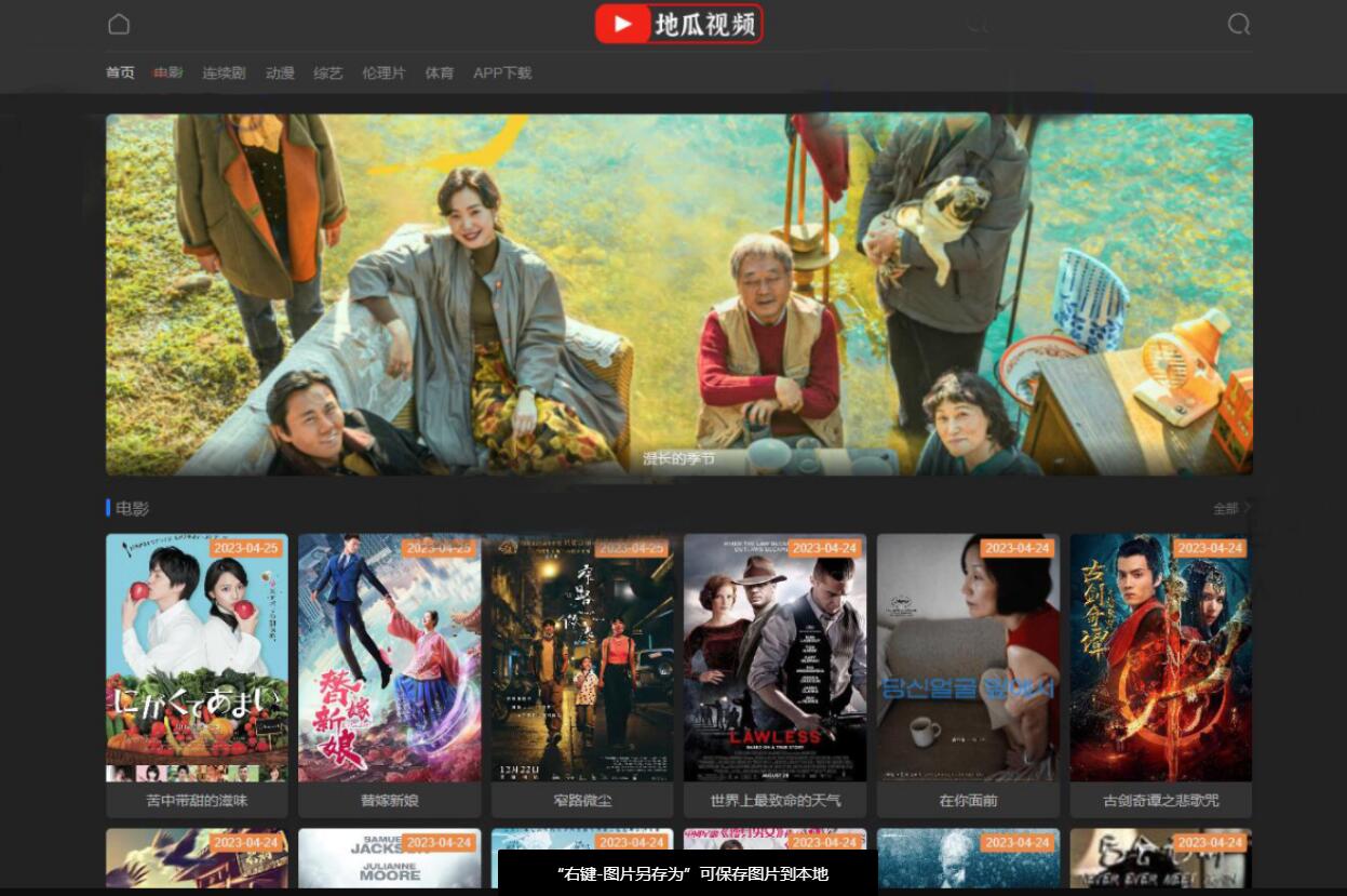 地瓜视频影视系统一款非苹果cms的影视系统EmlogPro
